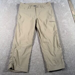 Eddie Bauer Capri Pants Womens 4 Short (30x21) Tan Hiking Outdoor Stretch